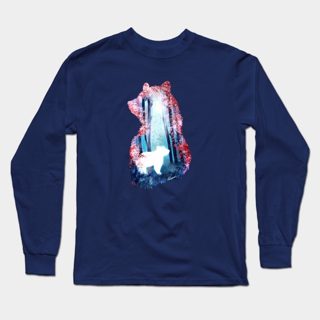 Spirit Bear Long Sleeve T-Shirt by DVerissimo